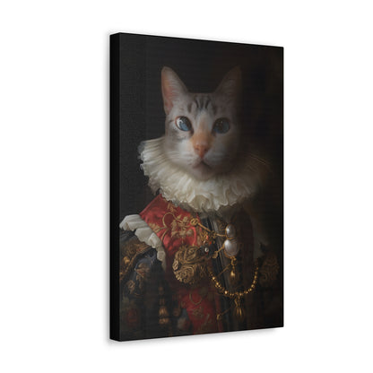 Whimsical Pet Portrait in Royal Attire