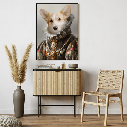 Custom Pet Canvas: Noble Renaissance Art